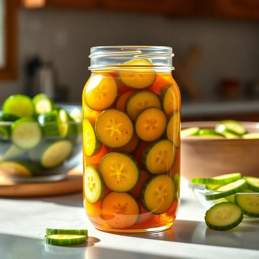 Curry-Spiced Refrigerator Pickles