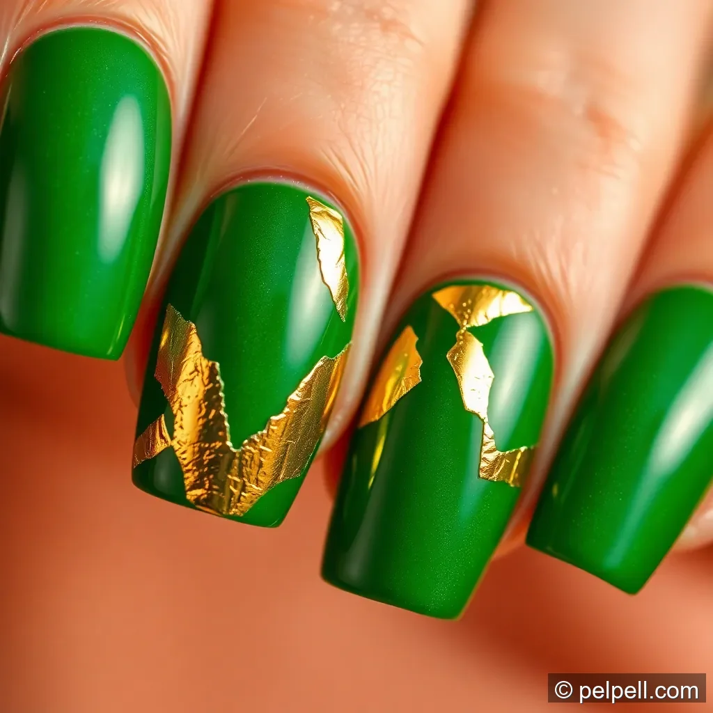 Design 2: Emerald Green with Gold Foil