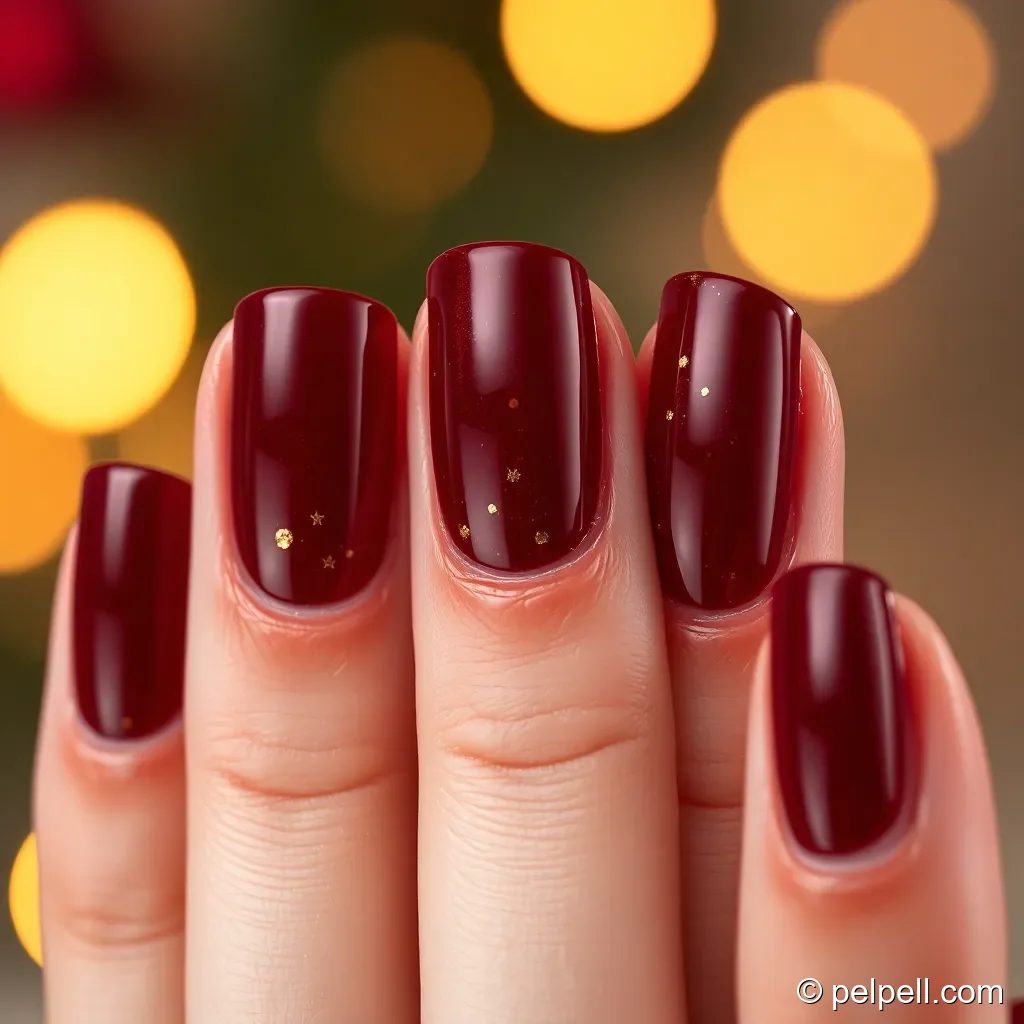 Crimson Velvet with Gold Foil