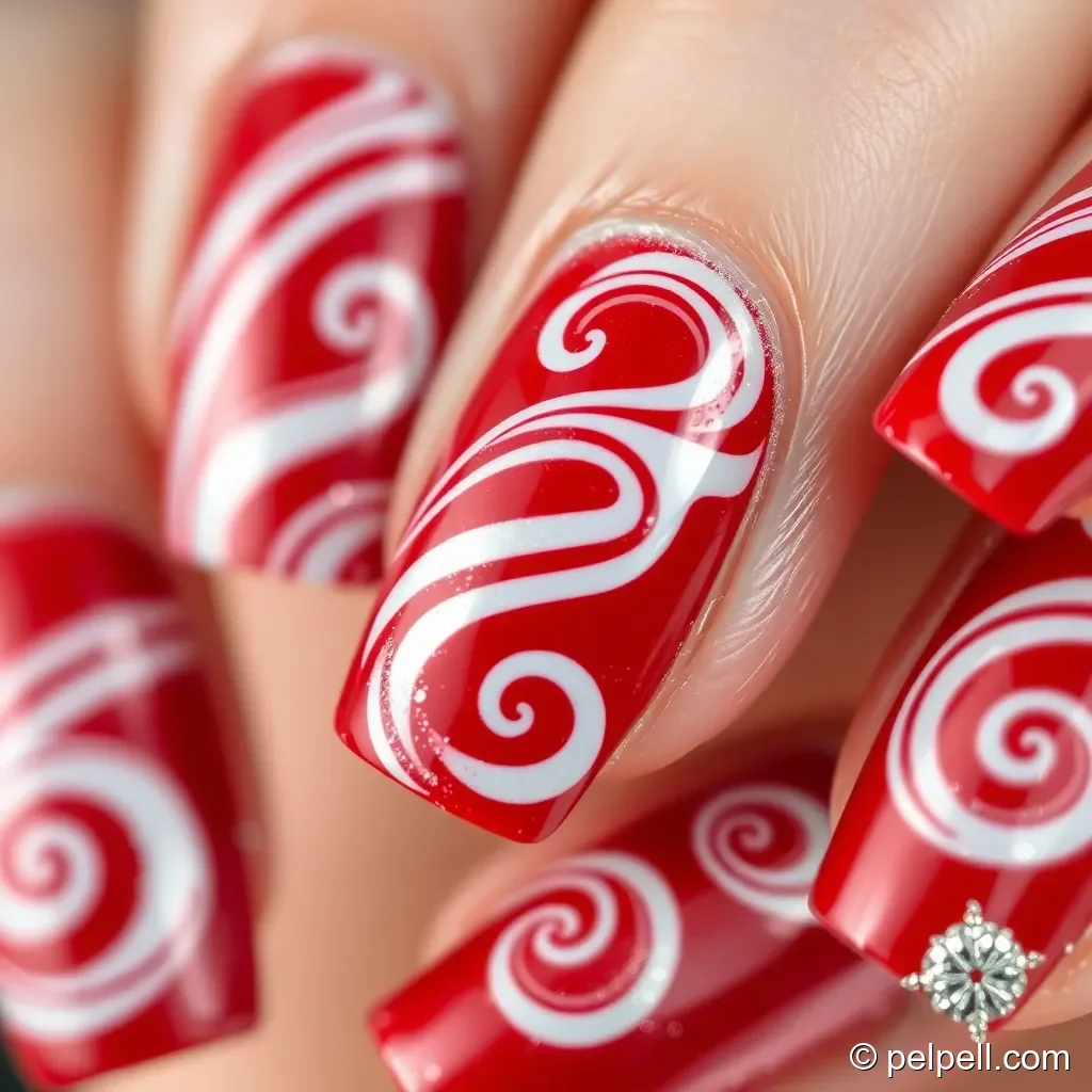 Candy Cane Stripes and Peppermint Swirls