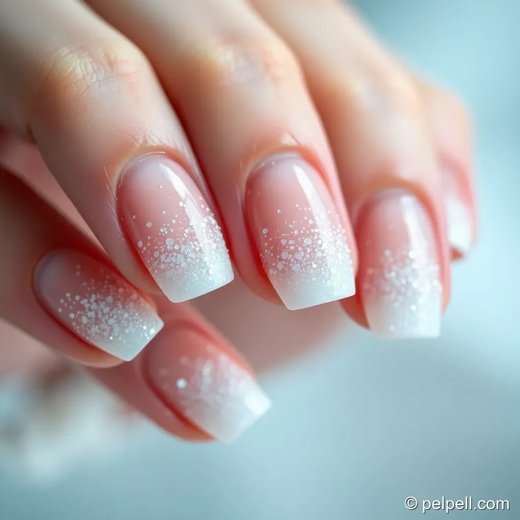 Winter Wonderland Glitter Gradient