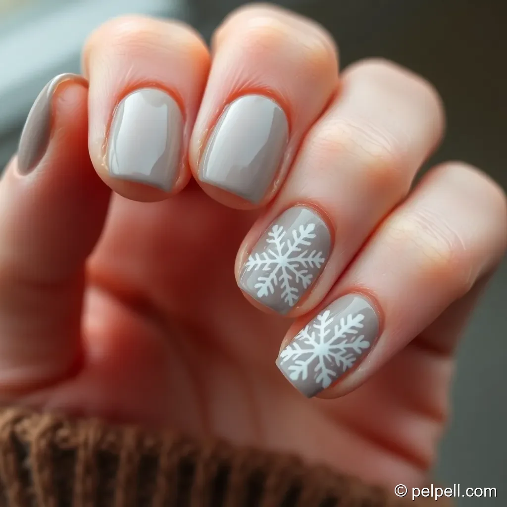 Nordic Fair-Isle Accent Nail